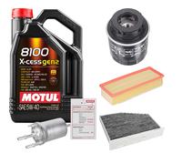 FEBI Controllo Set 5L MOTUL 8100 X-CESS 5W-40 Per VW Touran 1.4 TSI Golf VI