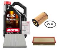 FEBI Controllo Set 5L MOTUL 8100 X-CLEAN 0W-30 Per Audi A1 1.6 TDI
