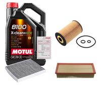 FEBI Controllo Set 5L MOTUL 8100 X-CLEAN 0W-30 Per Audi A1 1.6 TDI