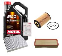 FEBI Controllo Set 5L MOTUL 8100 X-CLEAN 0W-30 Per Audi A1 1.6 TDI