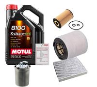 FEBI Controllo Set 5L MOTUL 8100 X-CLEAN 0W-30 Per Audi A1 1.6 TDI