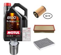 FEBI Controllo Set 5L MOTUL 8100 X-CLEAN 0W-30 Per Audi A1 1.6 TDI