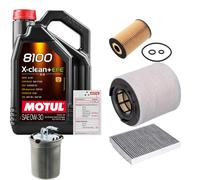 FEBI Controllo Set 5L MOTUL 8100 X-CLEAN 0W-30 Per Audi A1 1.6 TDI