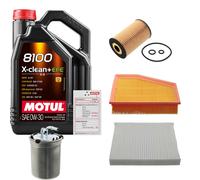 FEBI Controllo Set 5L MOTUL 8100 X-CLEAN 0W-30 Per Audi A1 2.0 TDI