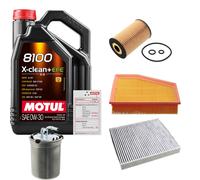 FEBI Controllo Set 5L MOTUL 8100 X-CLEAN 0W-30 Per Audi A1 2.0 TDI
