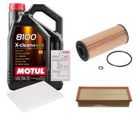 FEBI Controllo Set 5L MOTUL 8100 X-CLEAN 0W-30 Per Audi A3 1.9 TDI