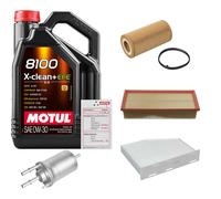 FEBI Controllo Set 5L MOTUL 8100 X-CLEAN 0W-30 Per Audi A3 Sportback 2.0 FSI
