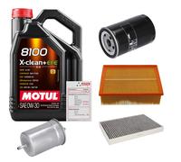 FEBI Controllo Set 5L MOTUL 8100 X-CLEAN 0W-30 Per Audi A4 1.8 T Quattro