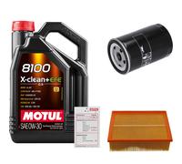 FEBI Controllo Set 5L MOTUL 8100 X-CLEAN 0W-30 Per Audi A4 2.0 1.6 Seat Exeo
