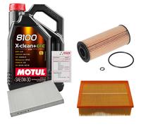 FEBI Controllo Set 5L MOTUL 8100 X-CLEAN 0W-30 Per Audi A4 Avant 1.9 TDI