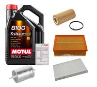 FEBI Controllo Set 5L MOTUL 8100 X-CLEAN 0W-30 Per Audi A4 Avant 2.0 TFSI