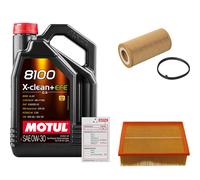 FEBI Controllo Set 5L MOTUL 8100 X-CLEAN 0W-30 Per Audi A4 Cabriolet 2.0