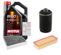 FEBI Controllo Set 5L MOTUL 8100 X-CLEAN 0W-30 Per Audi Q3 2.0 TFSI Quattro