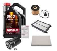 FEBI Controllo Set 5L MOTUL 8100 X-CLEAN 0W-30 Per Hyundai Tucson 1.6 CRDi