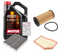 FEBI Controllo Set 5L MOTUL 8100 X-CLEAN 0W-30 Per Mercedes-Benz A-Klasse