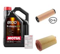 FEBI Controllo Set 5L MOTUL 8100 X-CLEAN 0W-30 Per Mercedes-Benz C-Klasse