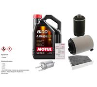 FEBI Controllo Set 5L MOTUL 8100 X-CLEAN 0W-30 Per Seat Altea XL 2.0 TFSi