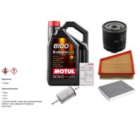 FEBI Controllo Set 5L MOTUL 8100 X-CLEAN 0W-30 Per Seat Ibiza III 1.8 T