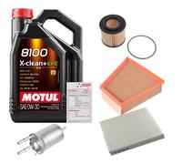 FEBI Controllo Set 5L MOTUL 8100 X-CLEAN 0W-30 Per Seat Ibiza IV 1.2