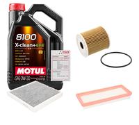 FEBI Controllo Set 5L MOTUL 8100 X-CLEAN 0W-30 Per Smart Fortwo Coupe 0.8