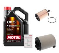 FEBI Controllo Set 5L MOTUL 8100 X-CLEAN 0W-30 Per VW Caddy III Kasten 2.0