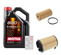 FEBI Controllo Set 5L MOTUL 8100 X-CLEAN 0W-30 Per VW EOS 2.0 FSI Golf V