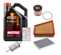 FEBI Controllo Set 5L MOTUL 8100 X-CLEAN 0W-30 Per VW Fox 1.2