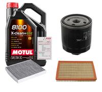 FEBI Controllo Set 5L MOTUL 8100 X-CLEAN 0W-30 Per VW Fox 1.4