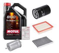 FEBI Controllo Set 5L MOTUL 8100 X-CLEAN 0W-30 Per VW Golf IV Cabriolet 2.0