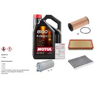FEBI Controllo Set 5L MOTUL 8100 X-CLEAN 0W-30 Per VW Golf IV Variant 1.9
