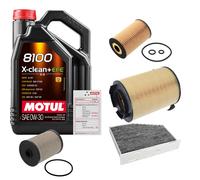 FEBI Controllo set 5L MOTUL 8100 X-CLEAN 0W-30 per VW Golf Plus 2.0 TDI 16V