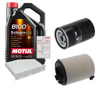 FEBI Controllo Set 5L MOTUL 8100 X-CLEAN 0W-30 Per VW Golf V 1.6 Audi A3