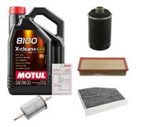 FEBI Controllo Set 5L MOTUL 8100 X-CLEAN 0W-30 Per VW Golf V 2.0 GTI Audi A3