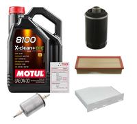 FEBI Controllo Set 5L MOTUL 8100 X-CLEAN 0W-30 Per VW Golf V 2.0 GTI Audi A3