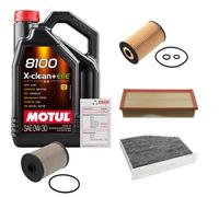 FEBI Controllo Set 5L MOTUL 8100 X-CLEAN 0W-30 Per VW Golf VI 1.6 TDI 2.0