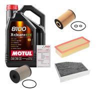 FEBI Controllo Set 5L MOTUL 8100 X-CLEAN 0W-30 Per VW Golf VI 1.6 TDI 2.0