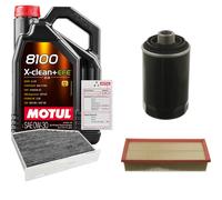 FEBI Controllo Set 5L MOTUL 8100 X-CLEAN 0W-30 Per VW Golf VI 2.0 GTI 1.8