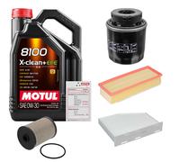 FEBI Controllo Set 5L MOTUL 8100 X-CLEAN 0W-30 Per VW Golf VI Variant 1.4