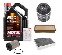 FEBI Controllo Set 5L MOTUL 8100 X-CLEAN 0W-30 Per VW Golf VI Variant 1.4