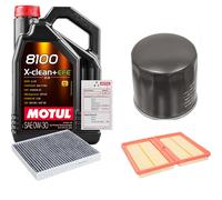 FEBI Controllo Set 5L MOTUL 8100 X-CLEAN 0W-30 Per VW Golf VII 1.0 TSI T-ROC