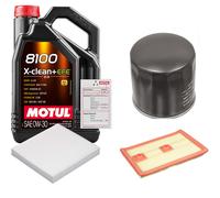 FEBI Controllo Set 5L MOTUL 8100 X-CLEAN 0W-30 Per VW Golf VII 1.4 TSI 1.2