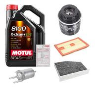 FEBI Controllo Set 5L MOTUL 8100 X-CLEAN 0W-30 Per VW Jetta IV 1.2 TSI 1.4
