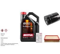 FEBI Controllo Set 5L MOTUL 8100 X-CLEAN 0W-30 Per VW Passat Variant 1.8 T
