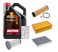 FEBI Controllo Set 5L MOTUL 8100 X-CLEAN 0W-30 Per VW Passat Variant 2.0 TDI