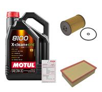 FEBI Controllo set 5L MOTUL 8100 X-CLEAN 0W-30 per VW Passat Variant 2.0 TDI