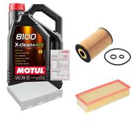 FEBI Controllo set 5L MOTUL 8100 X-CLEAN 0W-30 per VW Passat Variant 2.0 TDI