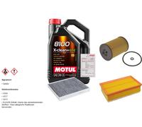 FEBI Controllo set 5L MOTUL 8100 X-CLEAN 0W-30 per VW Passat Variant 2.0 TDI