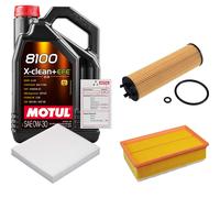 FEBI Controllo Set 5L MOTUL 8100 X-CLEAN 0W-30 Per VW Passat Variant 2.0 TDI