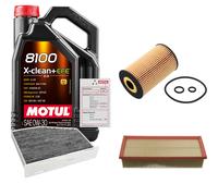 FEBI Controllo set 5L MOTUL 8100 X-CLEAN 0W-30 per VW Passat Variant 2.0 TDI