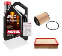 FEBI Controllo Set 5L MOTUL 8100 X-CLEAN 0W-30 Per VW Passat Variant 2.3 VR5